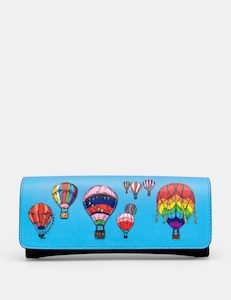 Yoshi Balloon Festival Appliqued Leather Glasses Case - Y4308 HAB 1