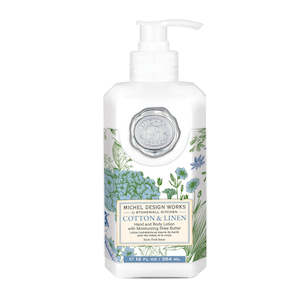 Clothing accessory: Michel Design Works Cotton & Linen Hand & Body Lotion