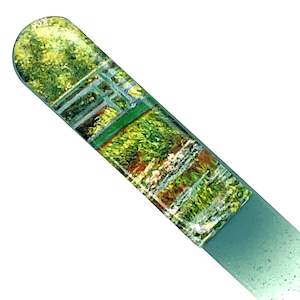 Le Pont Japonais Verde - Monet Glass Nail File