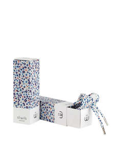 Sliwils 120 cm Flower Blue Print Shoelaces