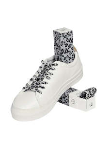 Clothing accessory: Sliwils 120 cm Snow Leopard Animal Print Shoelaces