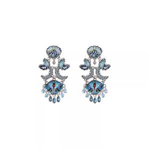 Ayala Bar Radiance Collection Deep Sea Set Pelaya Earrings - R2047