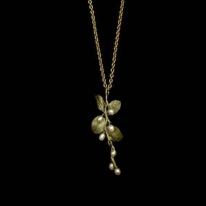 Michael Michaud Irish Thorn Pendant With Petite Freshwater Pearls and Adjustable…