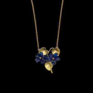 Michael Michaud Wild Violet Pendant Adjustable Necklace - 9409BZ