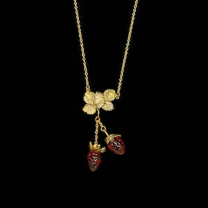 Michael Michaud Strawberry Adjustable Pendant Necklace - 9424BZ