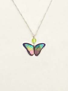 Holly Yash Island Green Bella Betterfly Pendant Necklace