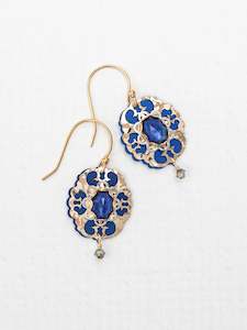 Clothing accessory: Holly Yashi Sapphire Blue Anastasia Earrings