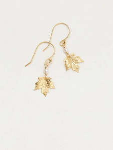 Clothing accessory: Holly Yashi Gold Sugar Maple Earrings