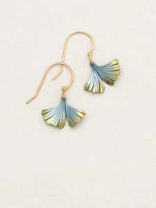 Holly Yashi Sage Petite Ginkgo Earrings