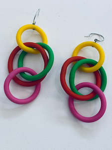 Samuel Coraux BO40 Earrings - Rainbow Multicolour