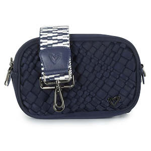 preneLove Caledon Camera Crossbody Woven Neoprene Bag Navy