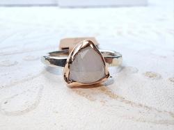 Jess ring - Moonstone + rose gold