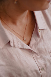 Jewellery: L U N A  Pendant - Rose Gold