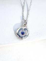 Jewellery: LUNA Pendant - Silver + Iolite