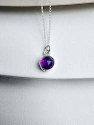 Amethyst pendant - solid