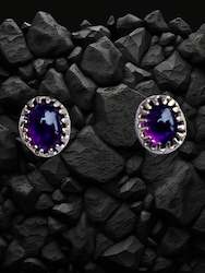 Amethyst studs