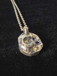 Stargazer pendant - Blue Sapphire