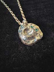 Jewellery: Large Stargazer pendant - Emerald