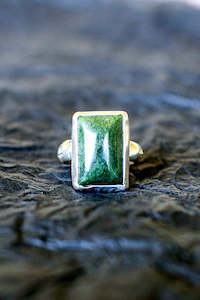 Rectangle Pounamu ring