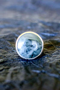 Grey Pounamu ring