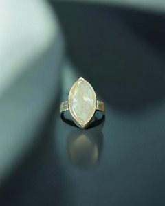 Rainbow Moonstone ring