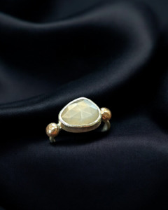 Rose grey Moonstone ring