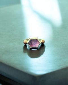 Rose gold Amethyst ring