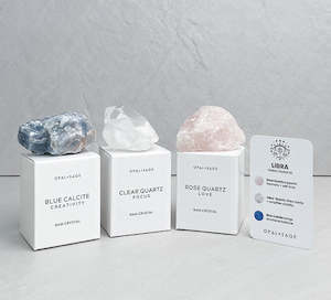 Candle: Libra Zodiac Crystal Set