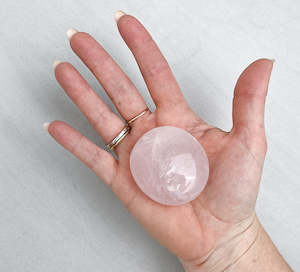 Rose Quartz Palm Stones | Love