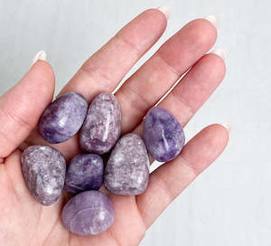 Lepidolite Tumble | Transition