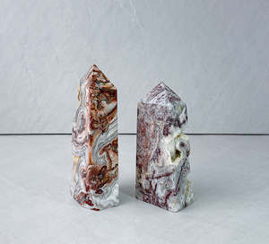 Candle: Crazy Lace Agate Towers | Happiness