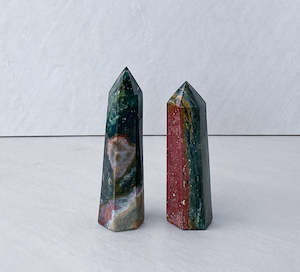 Candle: Ocean Jasper Tower | Courage