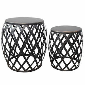 Le Forge Lami Black Metal Side Table