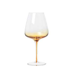 Broste Amber Red Wine Glass Set 4