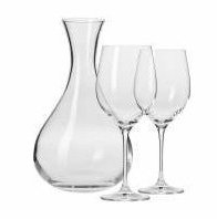 Gift: Krosno Harmony Wine Carafe and Two Glasses