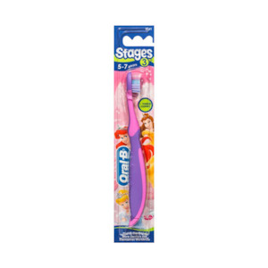 ORAL B Stages 3 Toothbrush 5-7 Yrs Princess