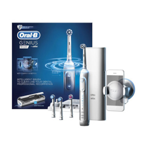 Oral B Electric Toothbrushes Baby Toothbrush Refill Brush Head Oral Health Nz: Oral-B Genius Series 9000 White Electric Toothbrush