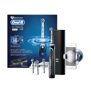 Oral B Electric Toothbrushes Baby Toothbrush Refill Brush Head Oral Health Nz: Oral-B Genius Series 9000 Black Electric Toothbrush