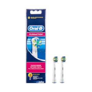 Oral B Electric Toothbrushes Baby Toothbrush Refill Brush Head Oral Health Nz: ORAL B Floss Action Refill Brush Head Pack of 2