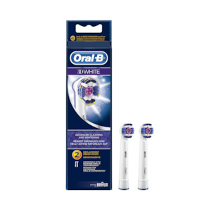 ORAL B Pro 3D White Refill Brush Head Pack of 2