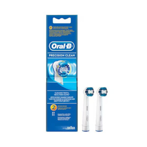 ORAL B Precision Clean Refill Brush Head Pack of 2