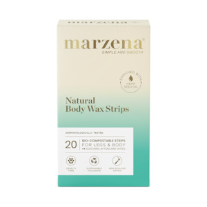 Marzena Natural Body Wax Strips with Hemp Oil pack 20