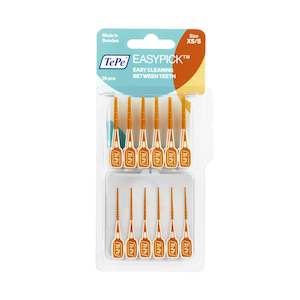 Interdental Brushes: Tepe EasyPick XS/S Orange pk of 36