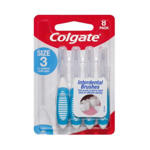 Colgate Interdental Brush Size 3 0.6mm Pkt 8