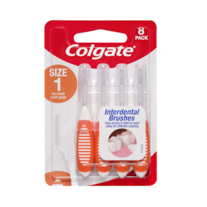 Colgate Interdental Brush Size 1 0.45mm Pkt 8