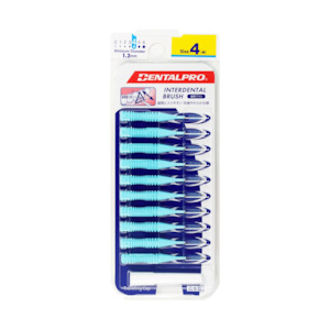 DENTALPRO Interdental Brush #4 1.2mm Blue Pack of 10