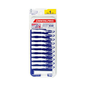 DENTALPRO Interdental Brush #1 0.7mm White Pack of 10