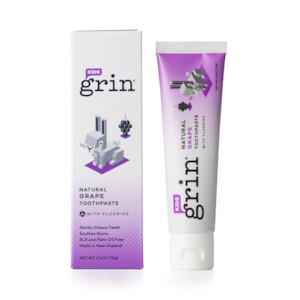 Grin: Grin Kids Natural Grape Toothpaste with Fluoride 70g