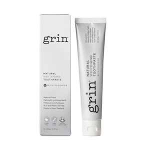 Grin: Grin Natural Whitening Toothpaste with Fluoride 100g