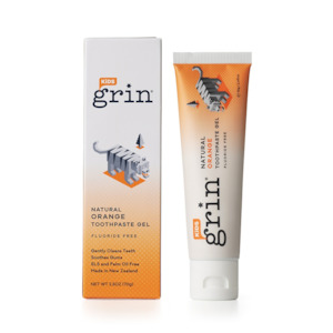 Grin 100% Natural Kids Toothpaste Orange Flavour 70gm